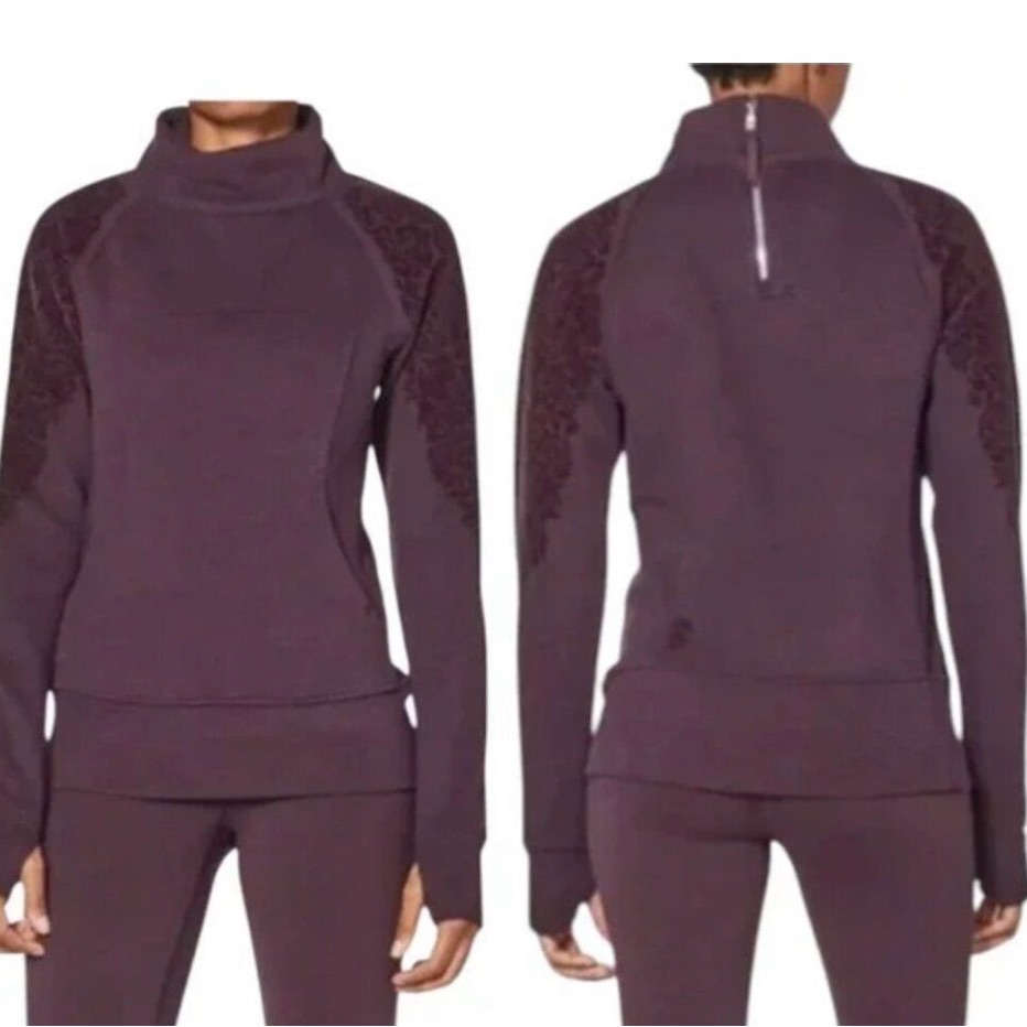 Lululemon Velvet Sleeve Mock Neck Sweatshirt